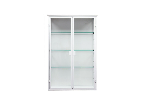 Fiona Wall-Hung Display Cabinet in Metal - 80 x...