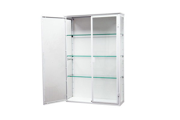 Fiona Wall-Hung Display Cabinet in Metal - 80 x...