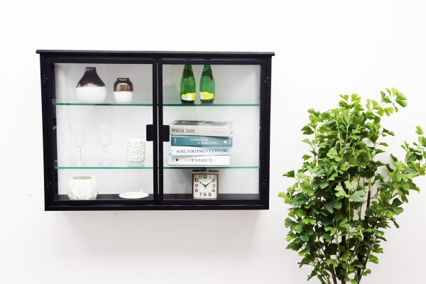 Lemvig Wall-Hung Display Cabinet in Metal - 100...