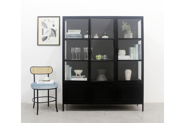 Cleo Display Cabinet in Metal - 135 x 40 x 160...