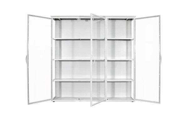 Juliana Wall-Hung Display Cabinet in Metal -...