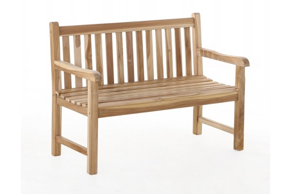 Solo Bench CLASSIC TEAK – 2 Seater - 120 cm