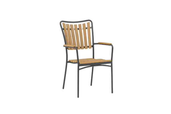 DaneLine Adam Stacking chair - Nonwood - Grey