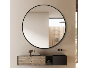 Mercury Mirror ROUND BLACK...