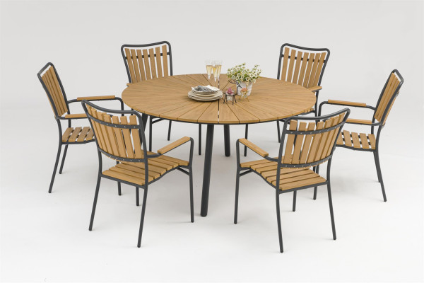 DaneLine Adam garden furniture set w/6 chairs...