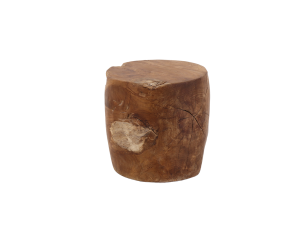 Teak stool round 2