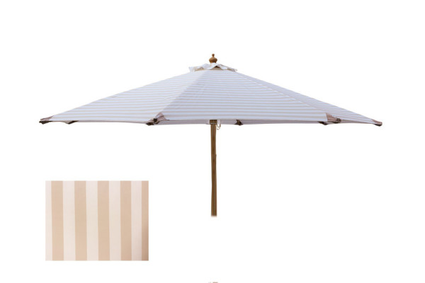 Sienna Parasol Ø3 M - White/Beige