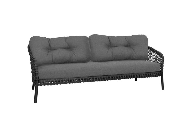 Cane-line Ocean large 3-seater sofa - Dark grey