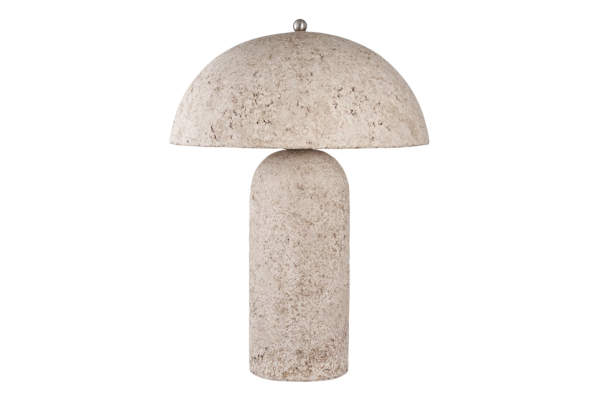 Astley Table Lamp – Stone Grey Papier-Mâché