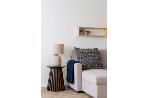 Astley Table Lamp – Stone Grey Papier-Mâché