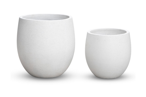 Maceta Mekong Terrazzo Crema Ø55x55 cm
