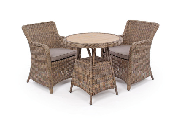 Rio DUSTY Café Set - w/ 2 Dining Chairs