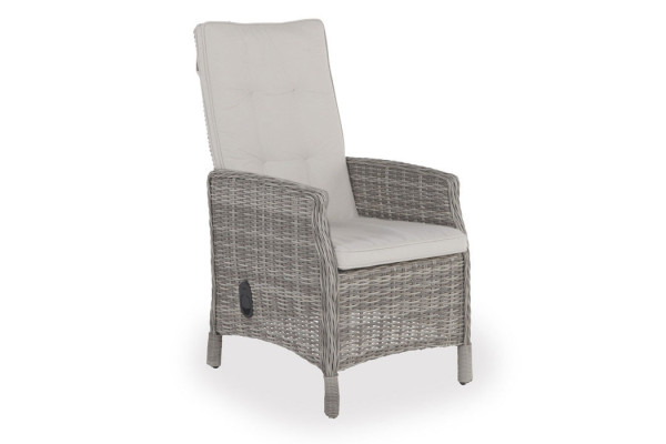 Rio LIGHT GREY Garden Furniture Set w/6...