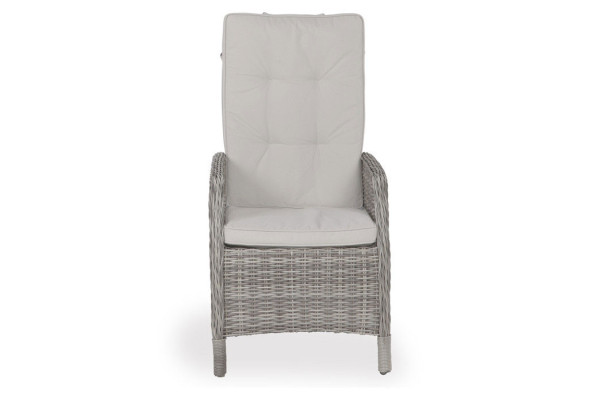 Rio LIGHT GREY Garden Furniture Set w/6...