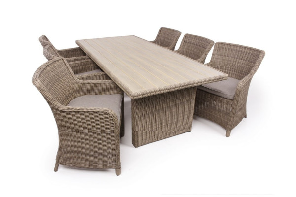 Rio Dusty Garden Furniture Set w/6 Dining...