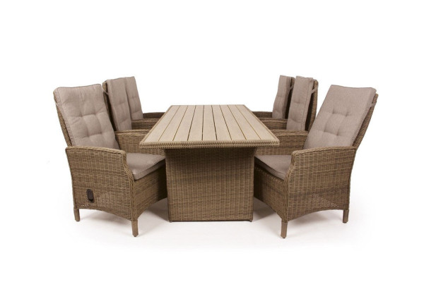 Rio Dusty Garden Furniture Set w/6 Reclining...
