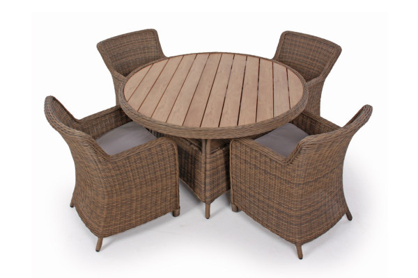 Rio DUSTY garden set w/ 4 dining chairs and 130...
