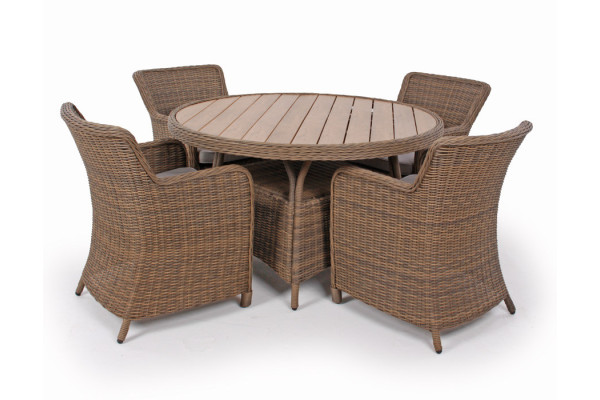 Rio DUSTY garden set w/ 4 dining chairs and 130...