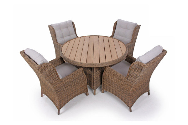 Rio DUSTY Garden Set w/4 Lounge Chairs and 130...