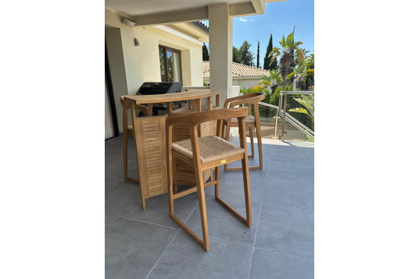 Oliver Bar Chair - CORE TEAK