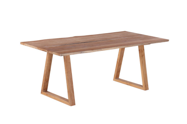 Mika table top 100x240 + trapezoidal teak table...
