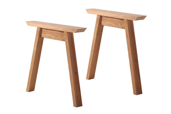 Mako Tabletop 90x200 + teak table legs, slanted...