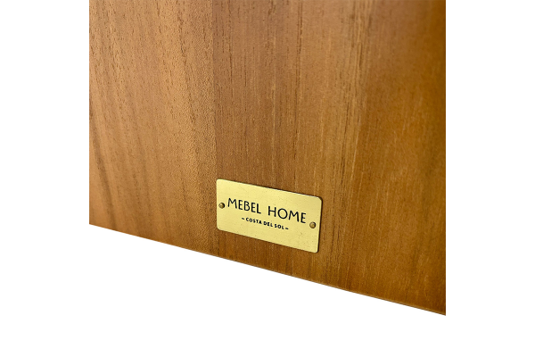 Elena 2 planks table top straight edges - 160 x...