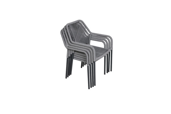 Naomi Stacking Chair Anthracite