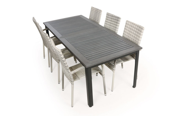 Nydala Geneve Garden Furniture Set w/6 Chairs -...