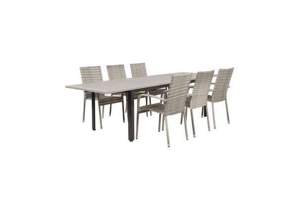 Nydala Geneve Garden Furniture Set w/6 Chairs -...