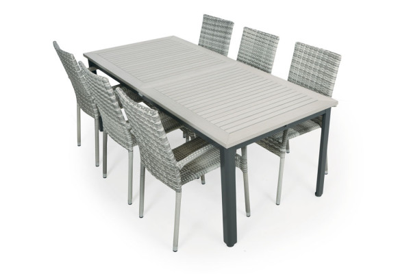 Nydala Geneve Garden Furniture Set w/6 Chairs -...