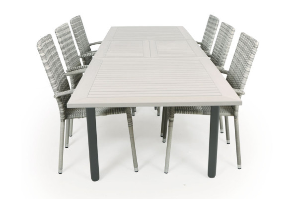 Nydala Geneve Garden Furniture Set w/6 Chairs -...