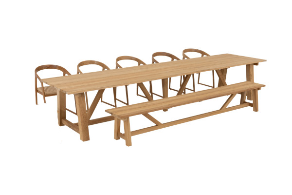 Hercules Garden Furniture Set – 400 cm Table,...