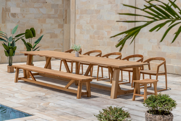Hercules Garden Furniture Set – 400 cm Table,...