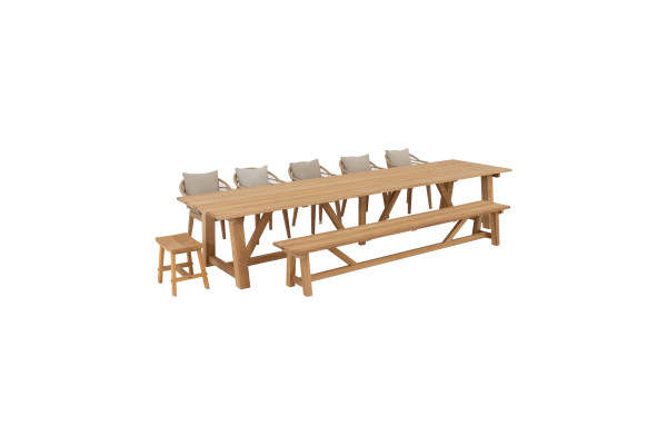 Hercules Garden Furniture Set – 400 cm Table,...