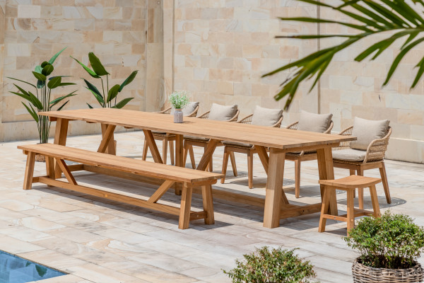 Hercules Garden Furniture Set – 400 cm Table,...