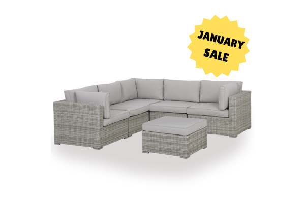 Rio Modular Sofa Set LIGHT GREY