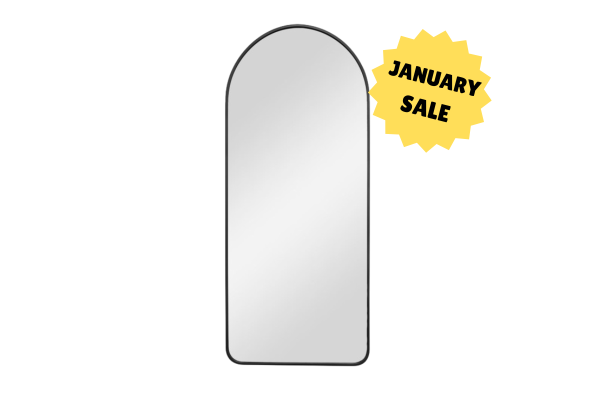 Ariel Mirror BLACK – 75x180 cm