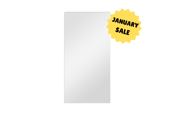 Miranda Mirror BRUSHED ALUMINIUM – 90x180 cm