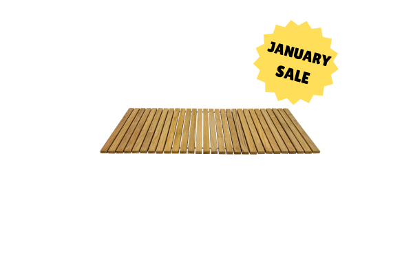Rollable Shower Mat CORE TEAK – 100x50 cm
