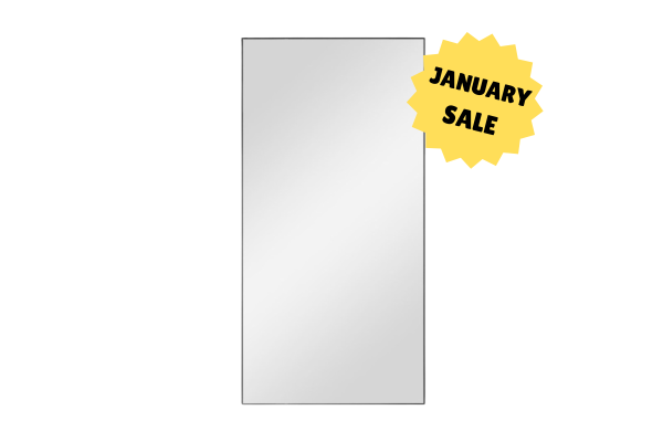 Miranda Mirror - 100 x 200 cm - Black