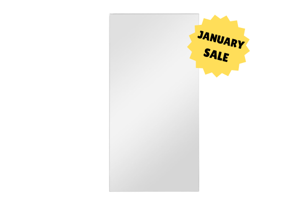 Miranda Mirror BRUSHED ALUMINIUM – 100x200 cm