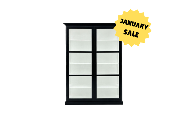 Oliver Cabinet BLACK/WHITE – Double