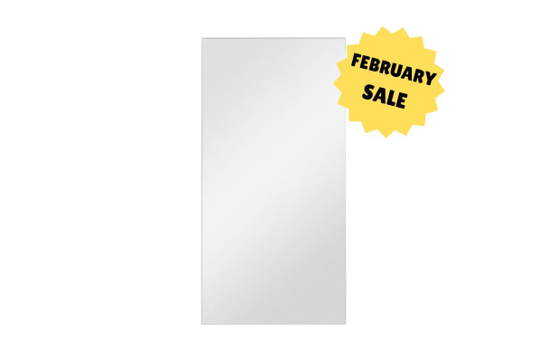 Miranda Mirror BRUSHED ALUMINIUM – 90x180 cm