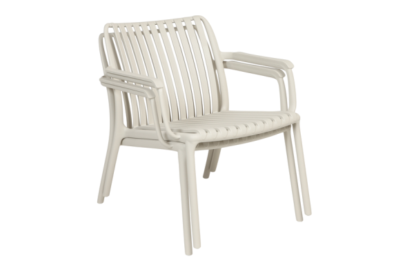 Sonja lounge chair grey / white