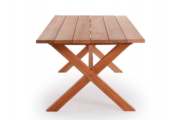 Thor Teak X-leg 240 Devon Garden Furniture Set