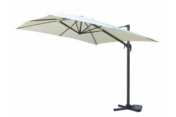 Parasol colgante Ellen de 3x3 m - Natural