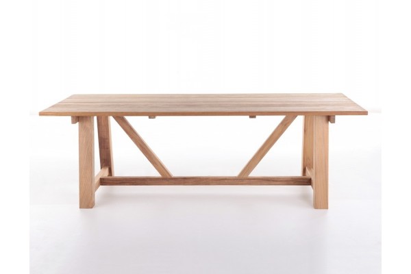 Hercules Plank Table with Devon High Chairs Set...