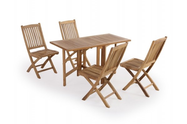 Marstal Garden set w/4 Mia chairs w/armrests -...