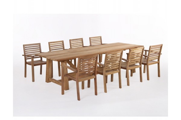 Hercules 290 cm with Pala chairs - Garden...